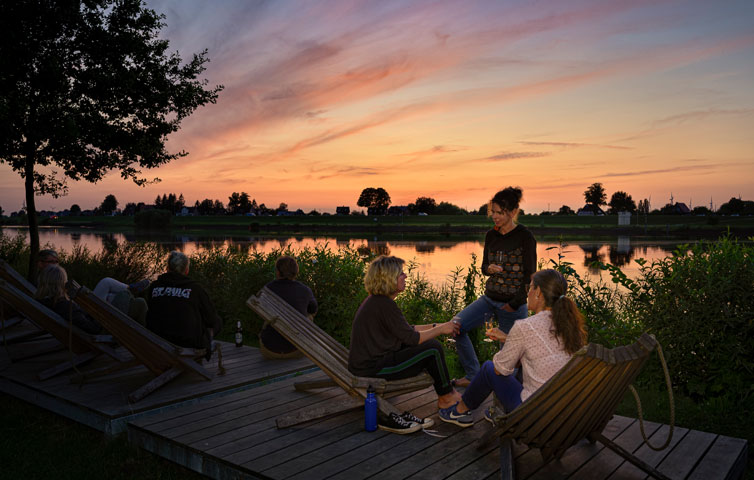 Abendstimmung am Elbufer